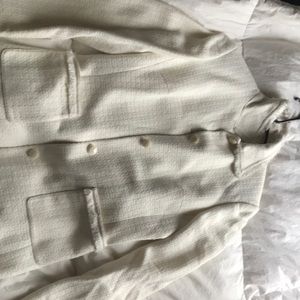 Cream iah/White long coat
